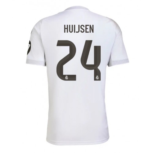 Lacne Muži Futbalové dres Real Madrid Dean Huijsen #24 2025-26 Krátky Rukáv - Domáci